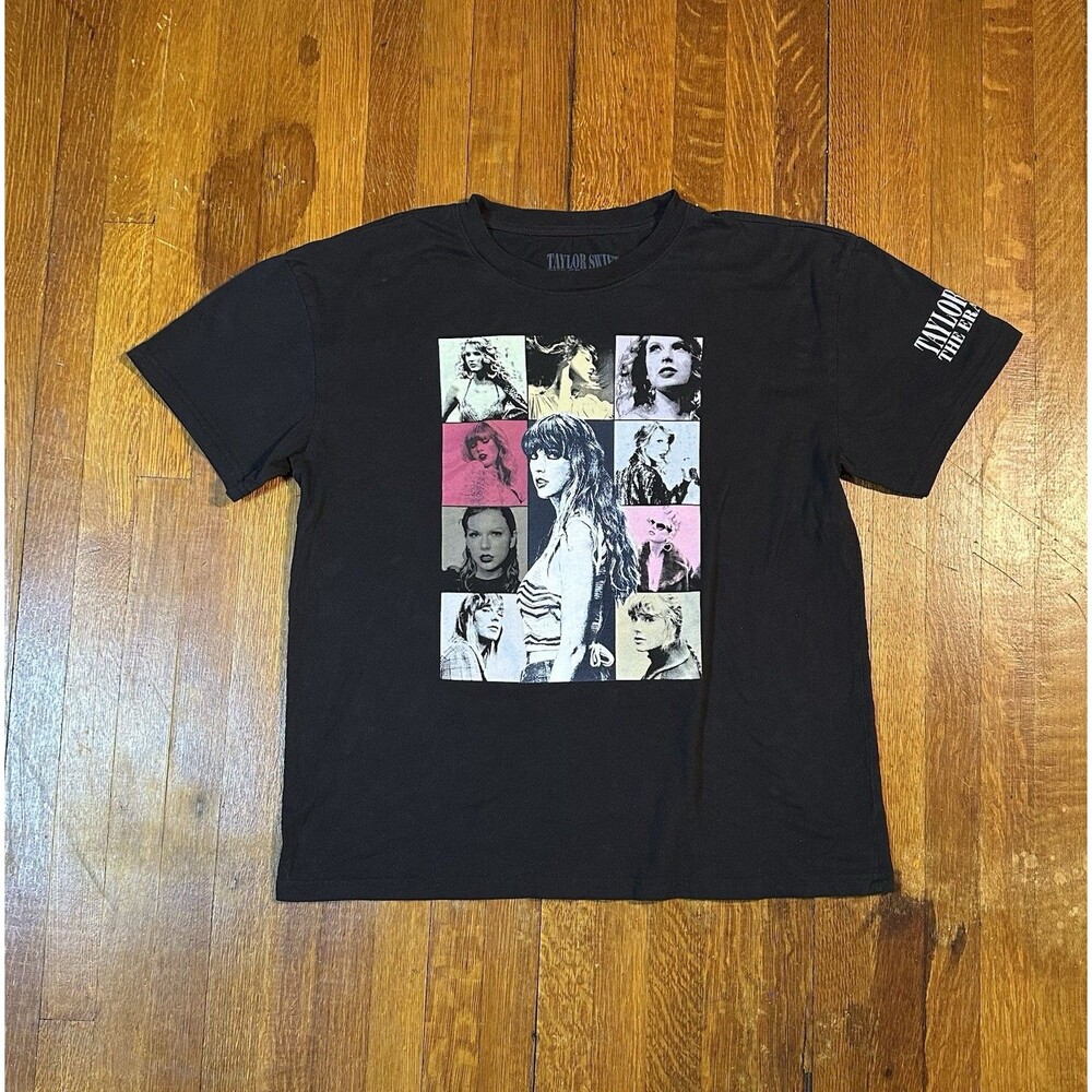 Taylor Swift The Eras Tour Tee T-Shirt Large Official Merchandise Black